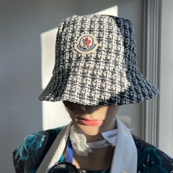 MONCLER Cotton-blend tweed bucket hat main image 7
